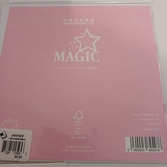 Tracks Publishing NEW Greeting Cards Lot of 5 Flowers Bunnies In original Packag - Picture 11 of 13